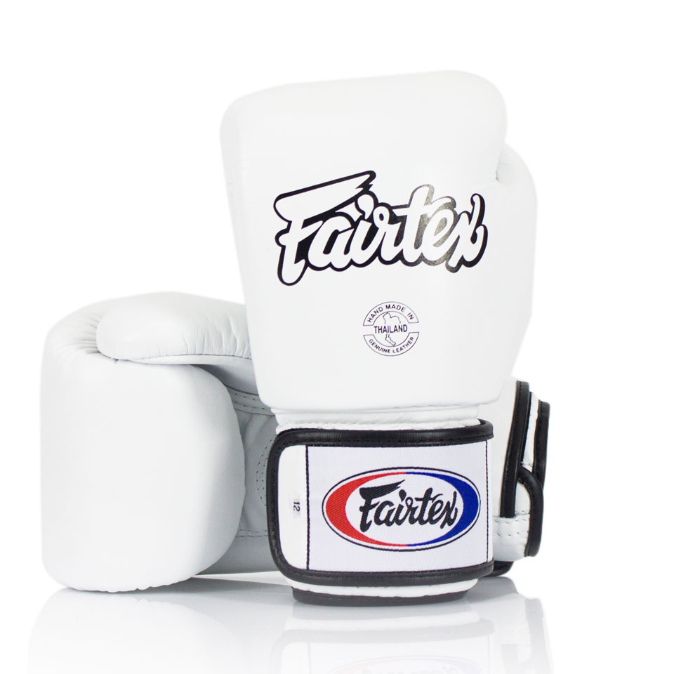 Fairtex White Universal Gloves Boxing Fit Academy