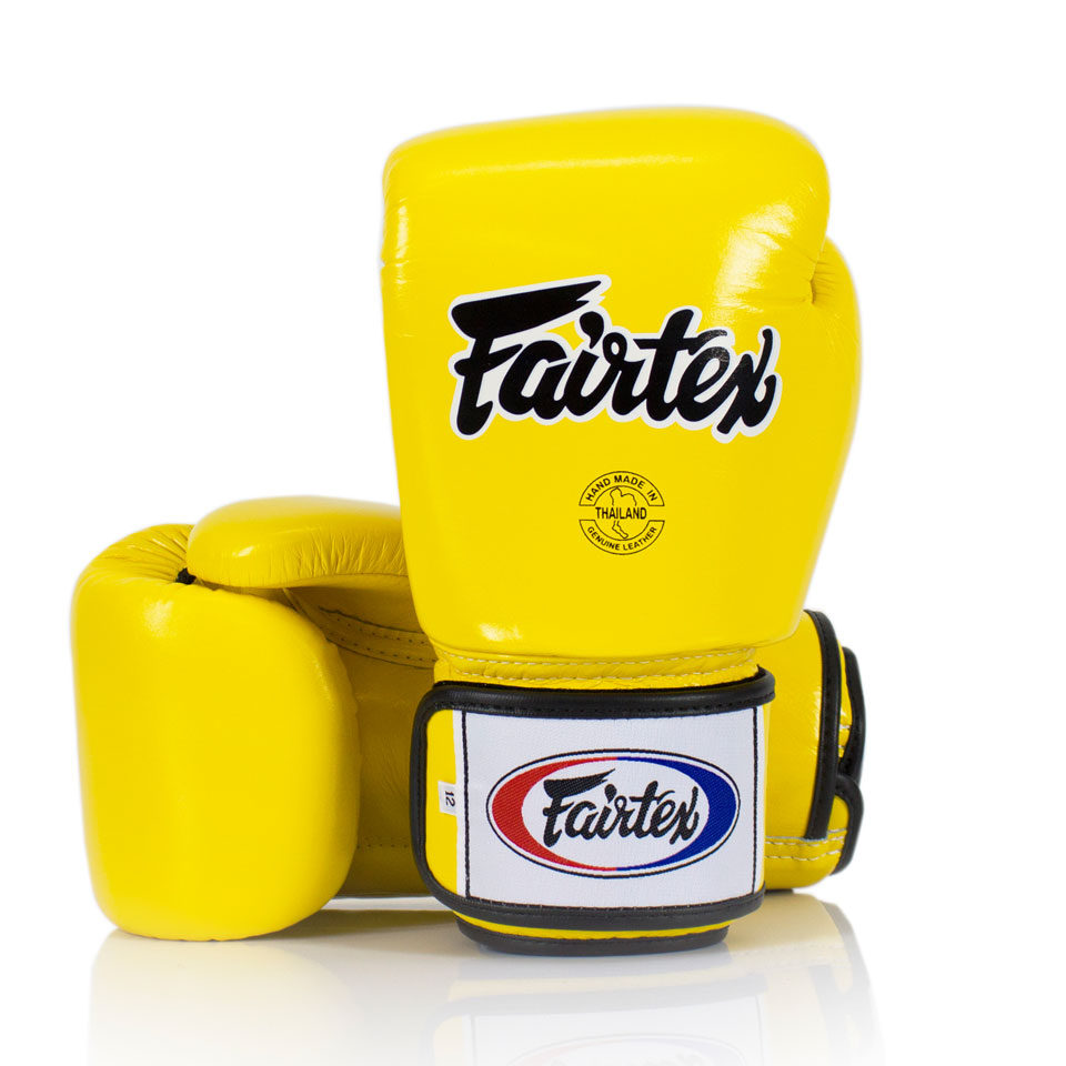 Fairtex Yellow Universal Gloves Boxing Fit Academy