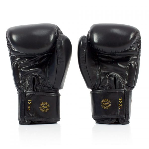 Fairtex Black Deluxe Tight-Fit Gloves - Boxing Fit Academy