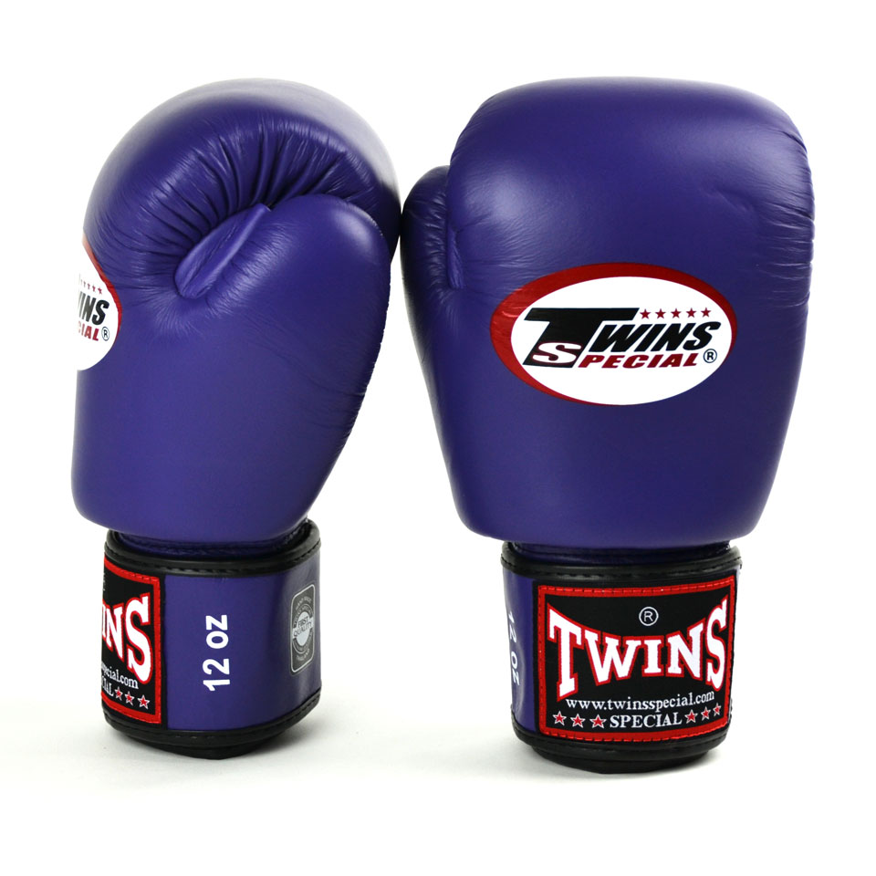 twins purple boxing gloves