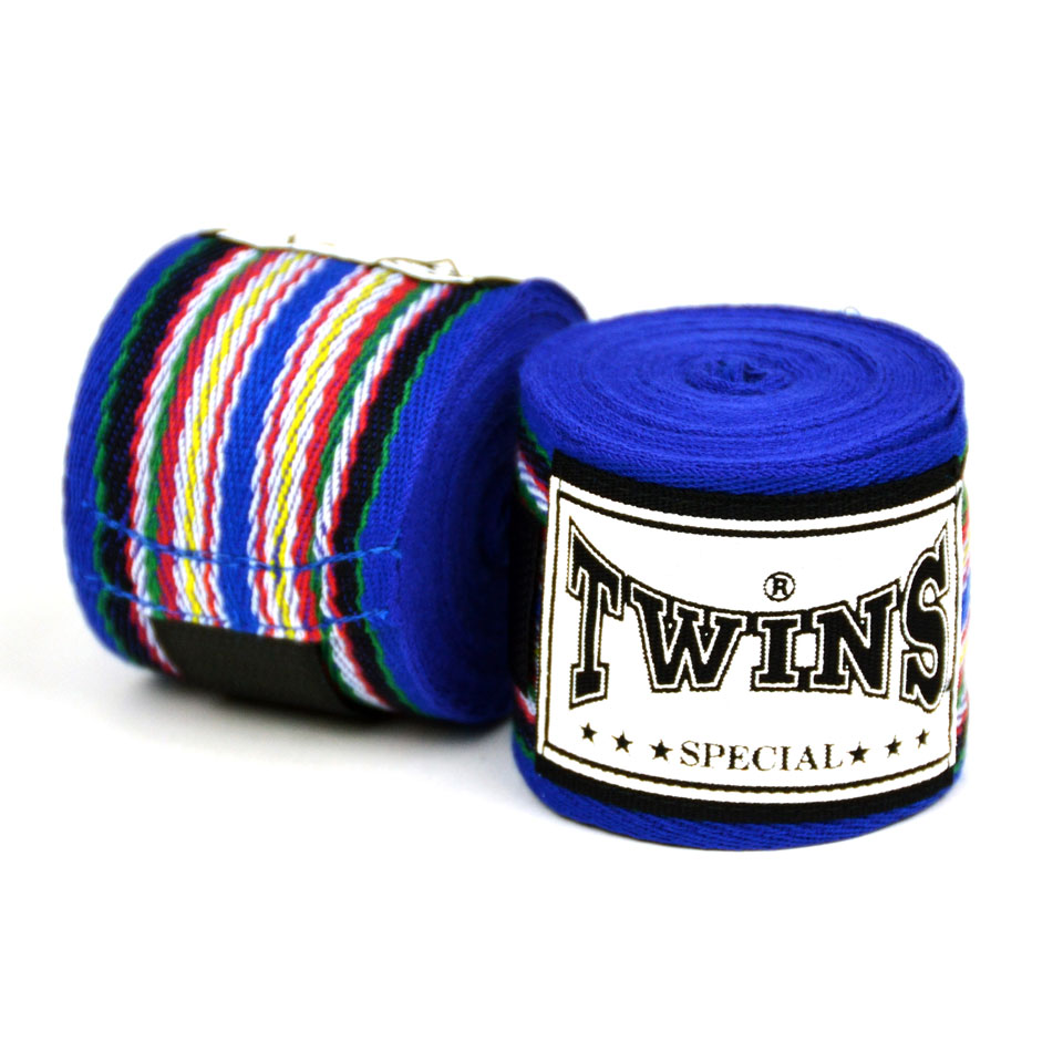 Twins 5m Blue Premium Cotton Handwraps - Boxing Fit Academy