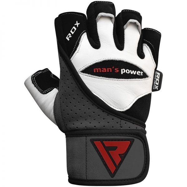 RDX L1 Leather Bodybuilding Gym Gloves - Image 2