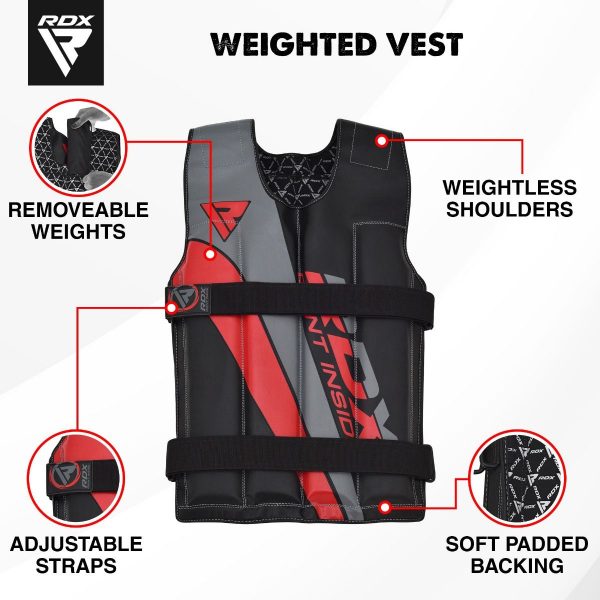 RDX R1 Adjustable 10 18KG Weighted Vest - Image 10