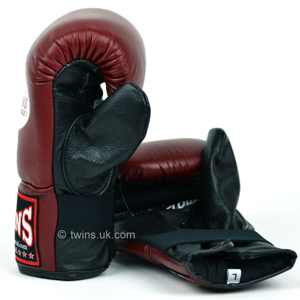 Twins Air Flow Bag Gloves MaroonBlack Boxing Fit Academy