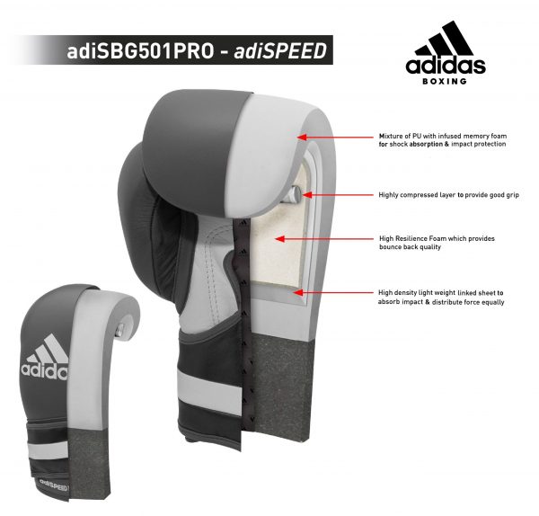 Adidas AdiSpeed PRO Boxing Gloves - Image 6